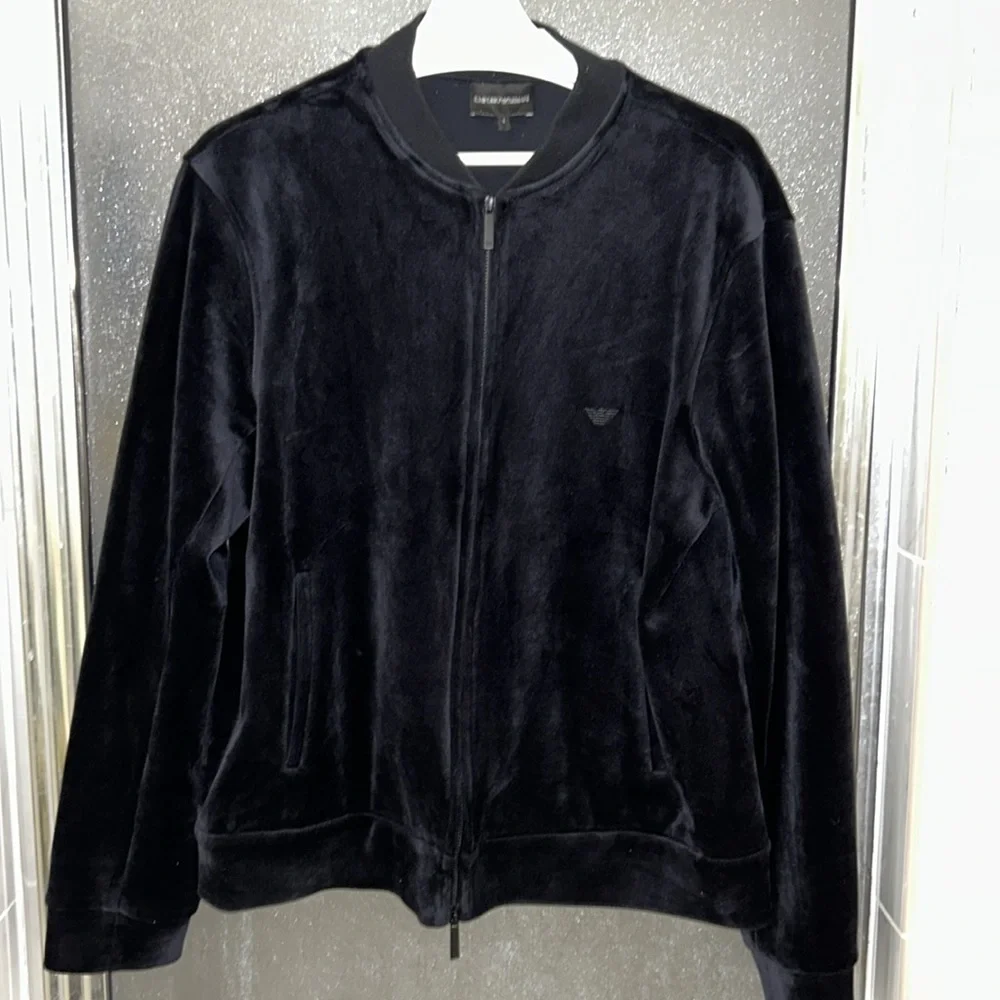 Authentic Emporio Armani velvet full size sweatshirt